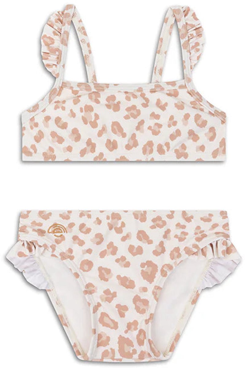 Leopard Beige Meisjes UV Bikini
