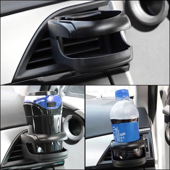 Auto bekerhouder voor ventilatie: 2 stuks bekerhouders auto ventilatie, auto bekerhouder universele blikhouder, verstelbare auto-ventilatiebekerhouder voor koffiebekers en drankblikjes