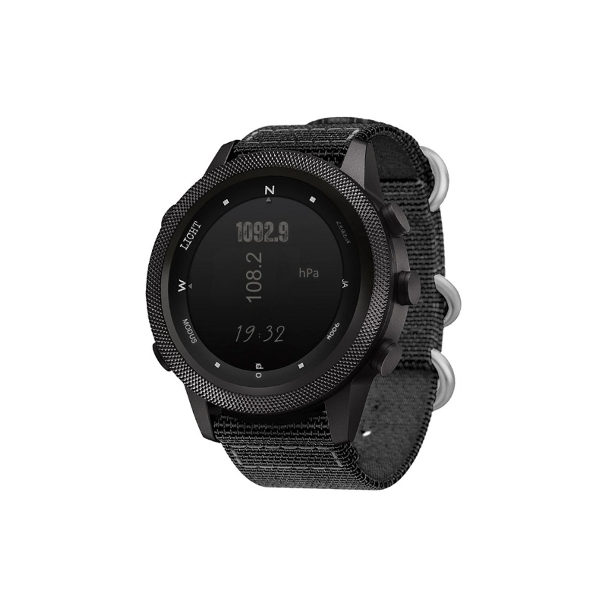 Apache 46 Digitaal Sporthorloge Voor Heren - Militair Horloge Met Kompas - Temperatuurmeting - Tactisch Survivalhorloge - 46 Mm Nylon Band