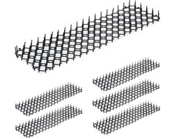 anti katten strip - set van 6 - 49 x 14 cm - kunststof