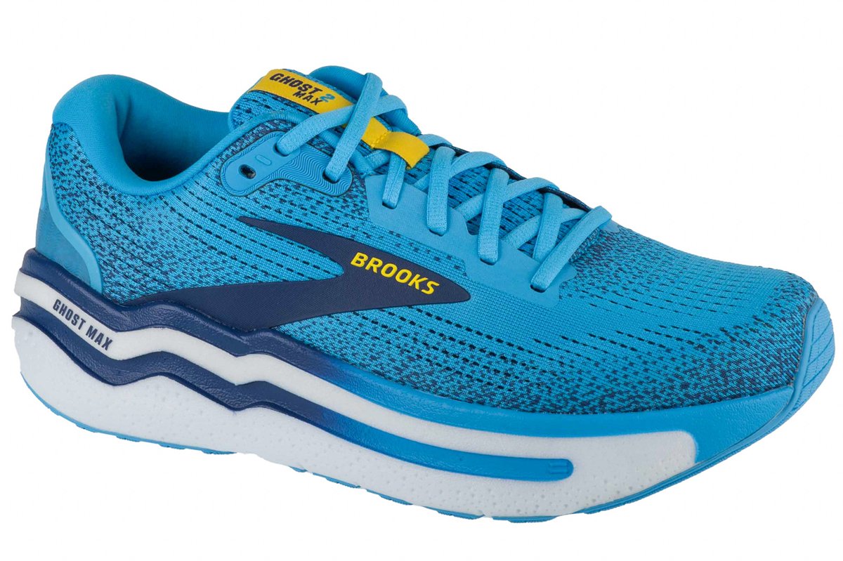 Brooks Ghost Max 2, Mannen, Blauw, Hardloopschoenen, maat: 41