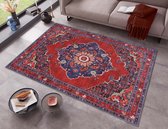 Design vloerkleed Hamadan Siah Elle Decoration - rood/blauw 80x150 cm