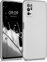 kwmobile telefoonhoesje voor Xiaomi Poco M3 Pro 5G - Hoesje voor smartphone - Back cover in metallic zilver