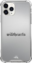 Spiegelhoesje geschikt voor Apple iPhone 12 Pro - Wildhearts Black - Mirror Case