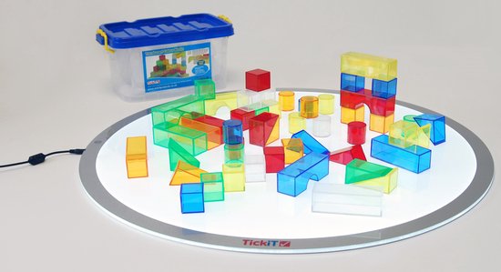 TickiT - Doorzichtig gekleurde blokken (50 stuks) van TickiT — afbeelding 4