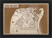 Decoratief Beeld - Houten Van Den Helder - Hout - Bekroned - Bruin - 21 X 30 Cm