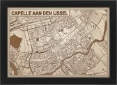 Decoratief Beeld - Houten Van Capelle Aan Den Ijssel - Hout - Bekroned - Bruin - 21 X 30 Cm