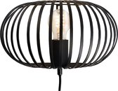 Lieve - Industriële Wandlamp - Metaal - Zwart