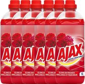 Ajax Red flowers Allesreiniger - 6 x 1 l