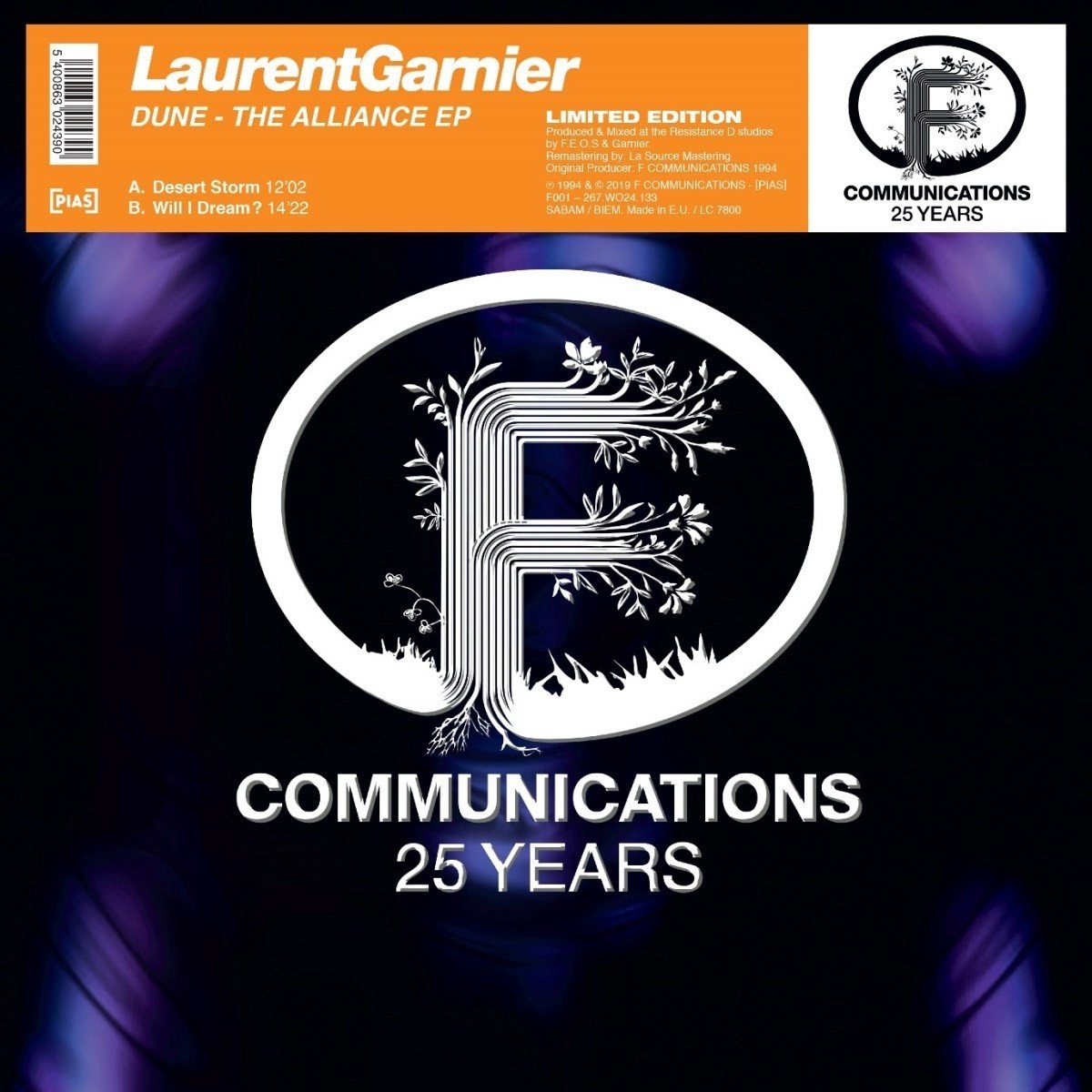 Laurent Garnier - Dune The Alliance EP (12" Single) (Limited Edition) (Remastered)