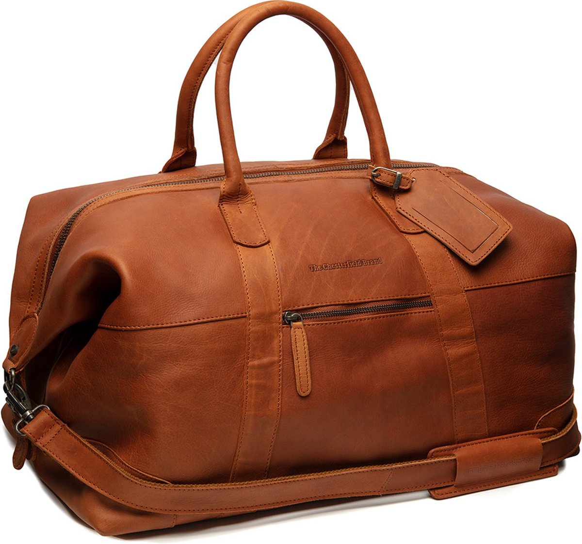 The Chesterfield Brand - Leren Weekendtas Cognac Portsmouth