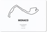 Muismat - Mousepad - F1 - Circuit - Monaco - 27x18 cm - Cadeau voor man