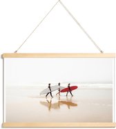 JUNIQE - Posterhanger Surf Triple 1 -20x30 /Ivoor