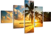 Schilderij - Tropisch strand Punta Beach, Dominicaanse Republiek, Premium Print