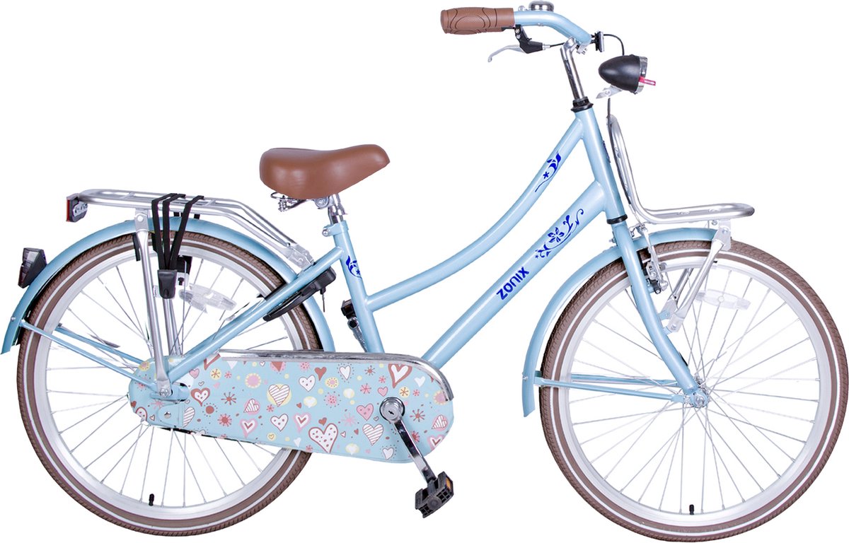 Zonix Meisjesfiets 24 Inch Licht Blauw Met Voordrager | bol.com