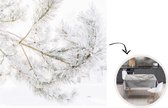 Tafelkleed - Tafellaken - 100x100 cm - Winter - Takken - Sneeuw - Binnen en Buiten