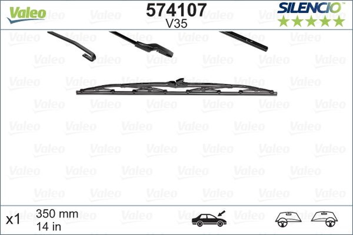 Valeo - Valeo Silencio V35 ruitenwisser - 35CM (1x) – foto 4