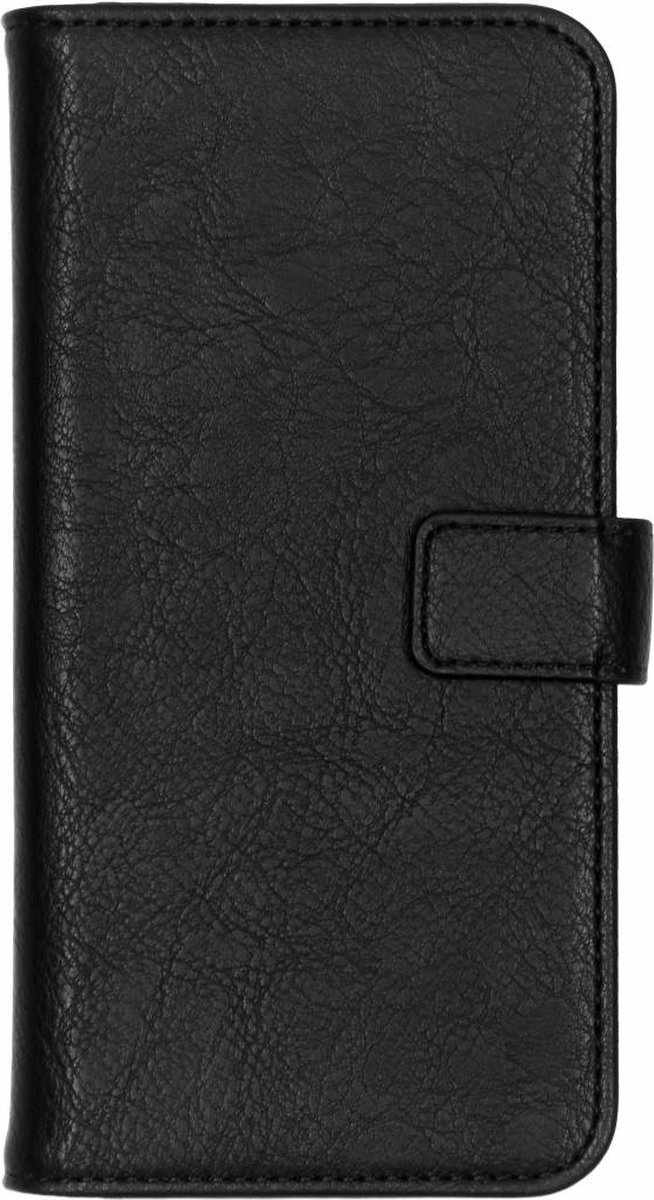 Luxe Lederen Bookcase geschikt voor Samsung Galaxy J6 Plus - Zwart