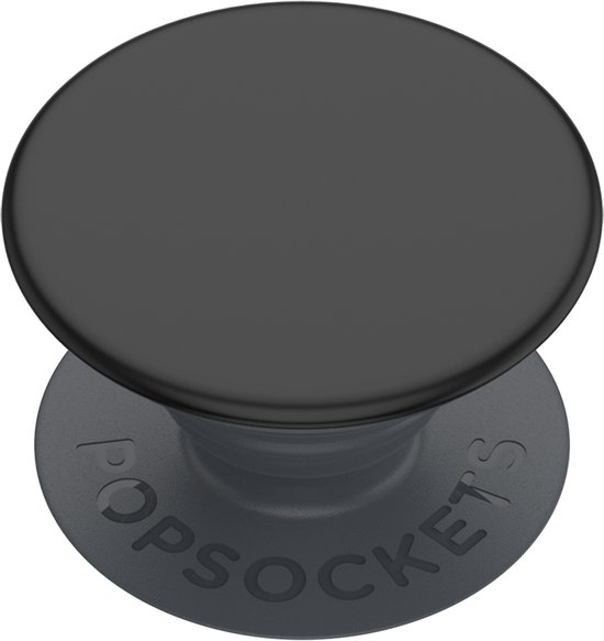 PopSockets PopGrip Basic – Telefoonbutton en Standaard (niet verwisselbaar) – Zwart