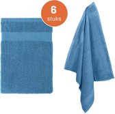 EM Kitchen Keukendoeken – Blauw – 50 x 50 cm – 100% Katoen - Set van 6