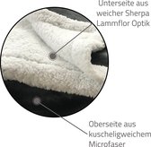 JEMIDI XXL warme fleece deken - Knuffeldeken voor op de bank - 150 x 200 cm - Wasbaar - Taupe