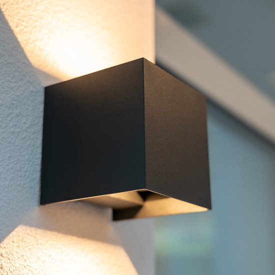 HOFTRONIC Kansas - Wandlamp Buiten - Up and Down light - Dimbaar - 6 ...