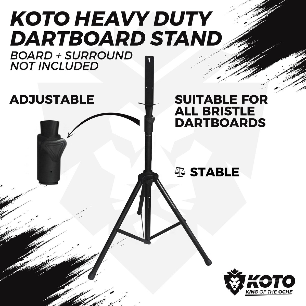 KOTO Heavy Duty Support de cibles - Pour cibles en sisal et cibles