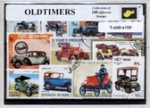 Oldtimers – Luxe postzegel pakket (A6 formaat) : collectie van 100 verschillende postzegels van oldtimers – kan als ansichtkaart in een A6 envelop - authentiek cadeau - kado - gesc
