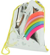 Funtastic Regenboog Sporttas Zilver
