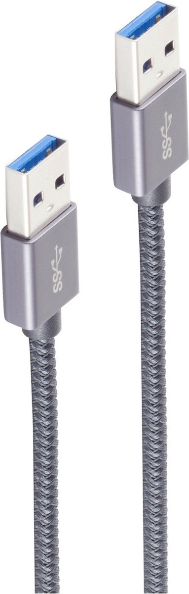shiverpeaks BS13-37020 USB-kabel USB 3.2 Gen 2 (3.1 Gen 2) 1 m USB A Grijs
