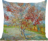 Sierkussens - Kussentjes Woonkamer - 45x45 cm - De roze perzikboom - Vincent van Gogh