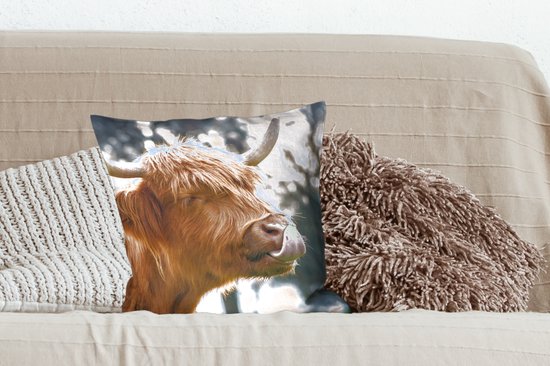 Sierkussen - Arbre à Nez Scottish Highlander - Multicolore - 45 Cm X 45 Cm