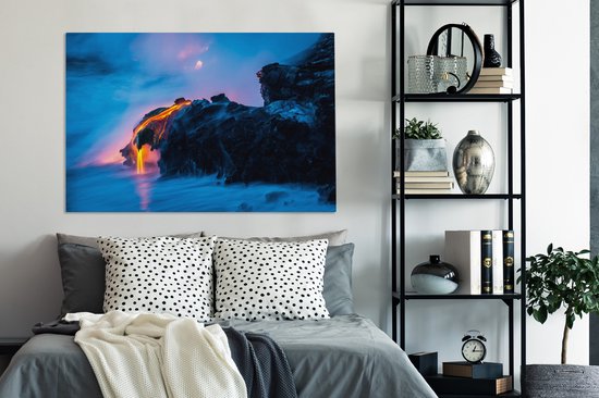 Peinture sur toile La griffe de lave - 140x90 cm - Art Décoration murale