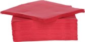 Serviettes de qualité luxe 80x pièces rouge 38 x 38 cm - Articles de fête à Thema décoration de table serviettes jetables