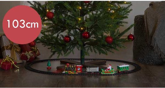 Kersttrein op batterijen voor onder de kerstboom | bol.com