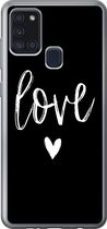 Geschikt voor Samsung Galaxy A21s hoesje - Quotes - Love - Spreuken - Siliconen Telefoonhoesje