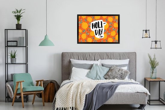 Cadre photo avec poster - Citroen - Été - Oranje - 90x60 cm - Cadre poster