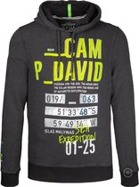 Camp David ® hoodie met structuur en logo artwork