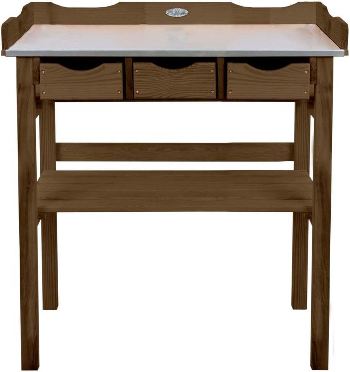Esschert Design Oppottafel met lades - Bruin
