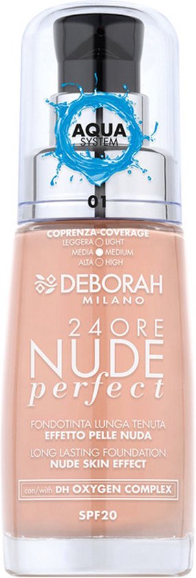 Deborah Milano 24Ore Nude Perfect Foundation 1 Fair