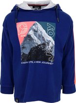 J&JOY - T-shirt Mannen Churchill River Blue & Coral