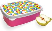 Boîte à pain rose avec des Hartjes Design Rainbow