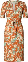 IVY BEAU Qyana Jurk - Winter white/multi c - maat 46