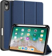 iPad Mini 6 (2021) Hoes - Dux Ducis Domo Book Case met stylus pen houder - Donker Blauw