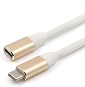 USB-C Verlengkabel - USB-C Kabel - Data en Laadkabel  - Ondersteunt 4K-beelden - 1 Meter - Gold