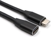 USB-C Verlengkabel - USB-C Kabel - Data en Laadkabel - Ondersteunt 4K-beelden - 1 Meter - Zwart