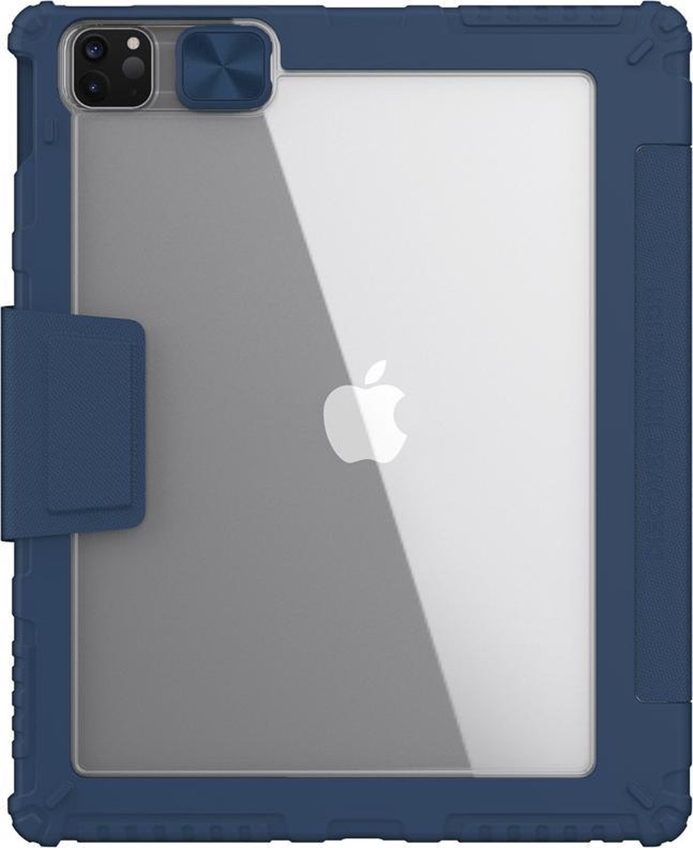 Nillkin Tablet Hoes Geschikt voor iPad Pro 12.9 (2021) / iPad Pro 12.9 (2020) / iPad Pro 12.9 (2022) - Nillkin Bumper Pro Case - Blauw