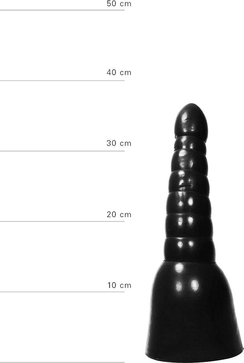 Goedkoopste All Black Grote zwarte dildo met geribbelde textuur