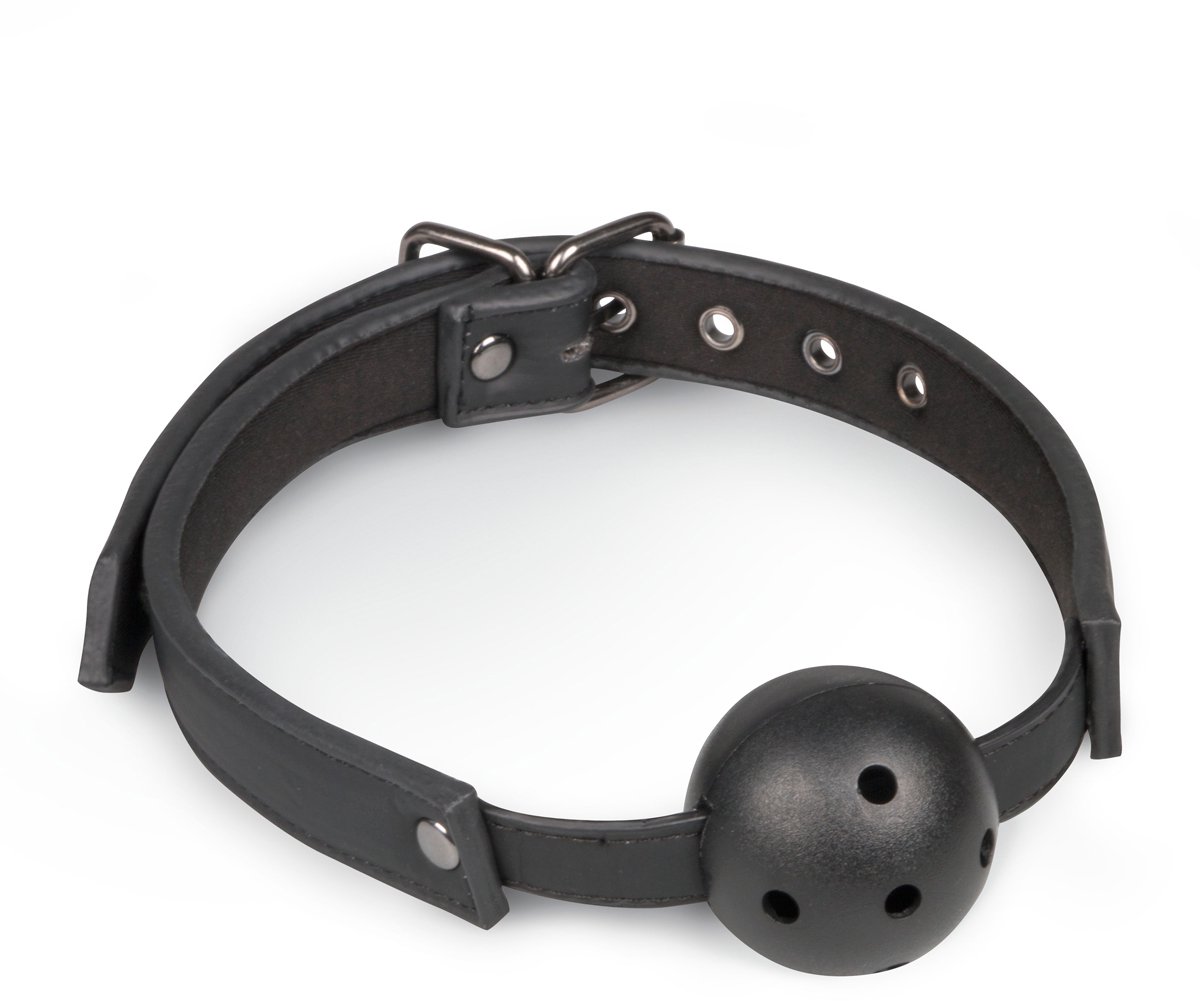 Goedkoopste Ball gag met PVC bal - zwart