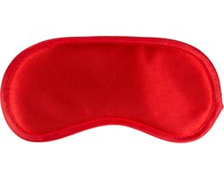 Rood satijnen oogmasker